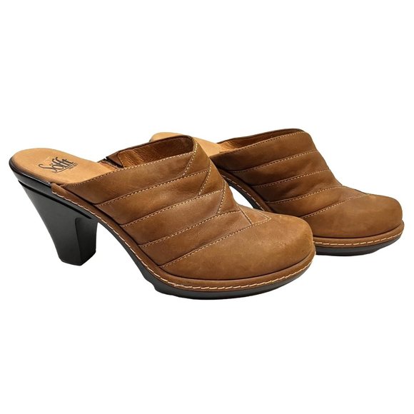 sofft leather mules